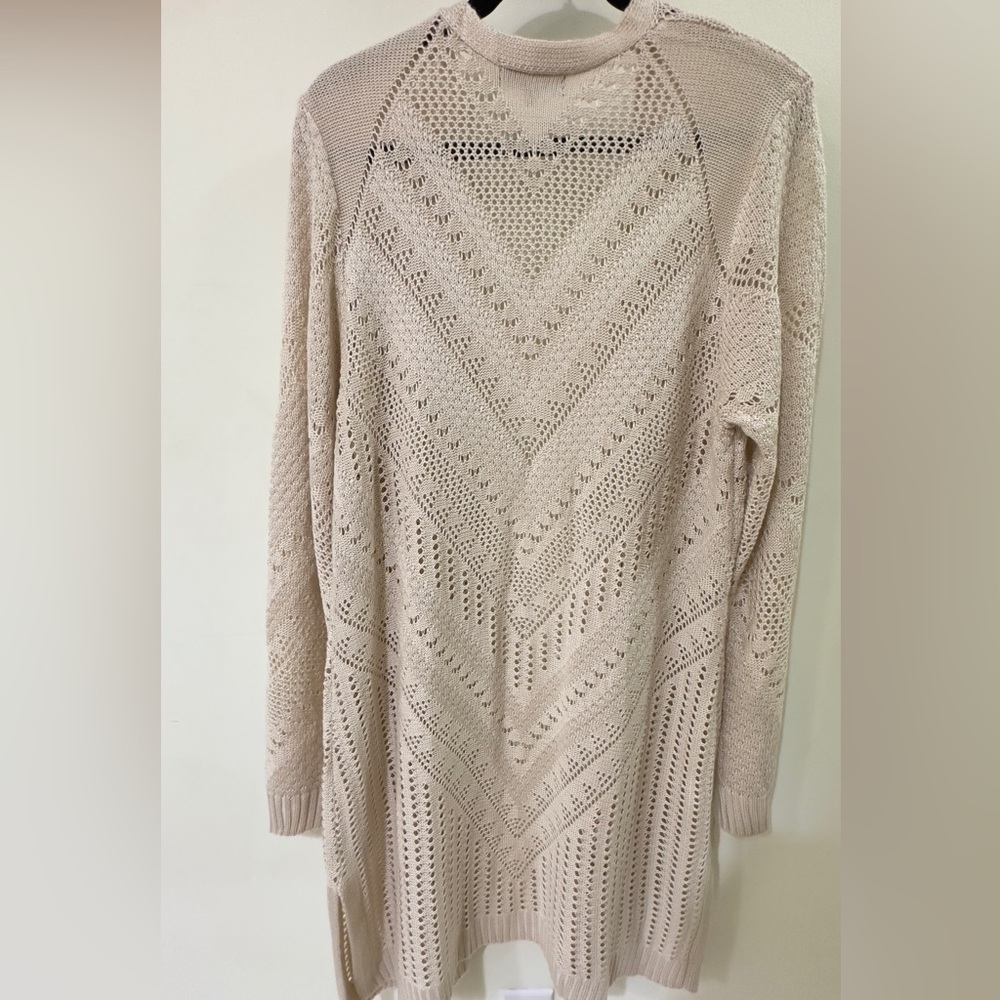 Pointelle Duster Cardigan